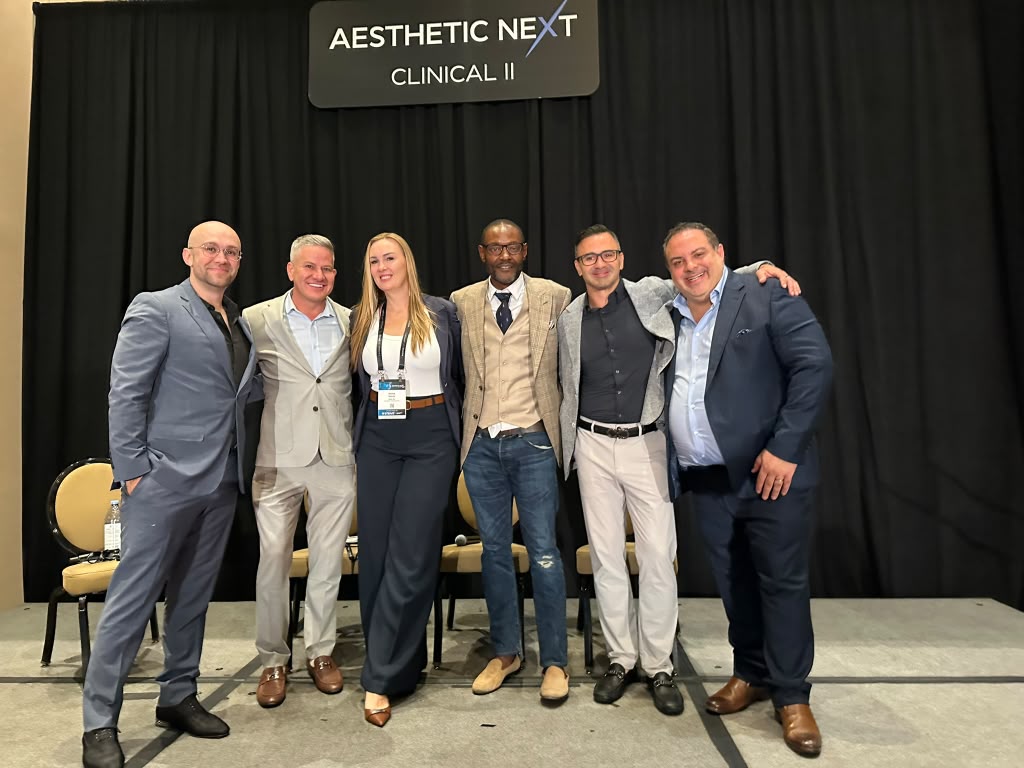 Iwona Nasuto at Aesthetic Next continuing aesthetic medicine education with industry professionals.